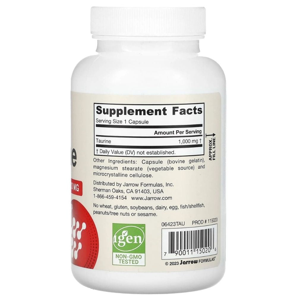 Jarrow Formulas Taurinas 100 mg - 100 kapsulių