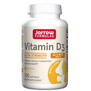 Jarrow Formulas vitaminas D3 2500 TV - 100 minkštųjų gelių - Magnis.lt