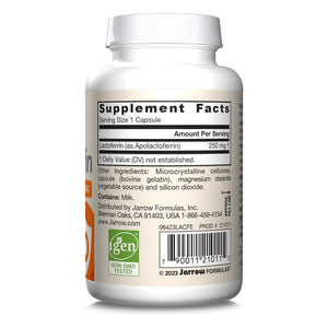 Jarrow Formulas Laktoferinas 250 mg - 60 kapsulių
