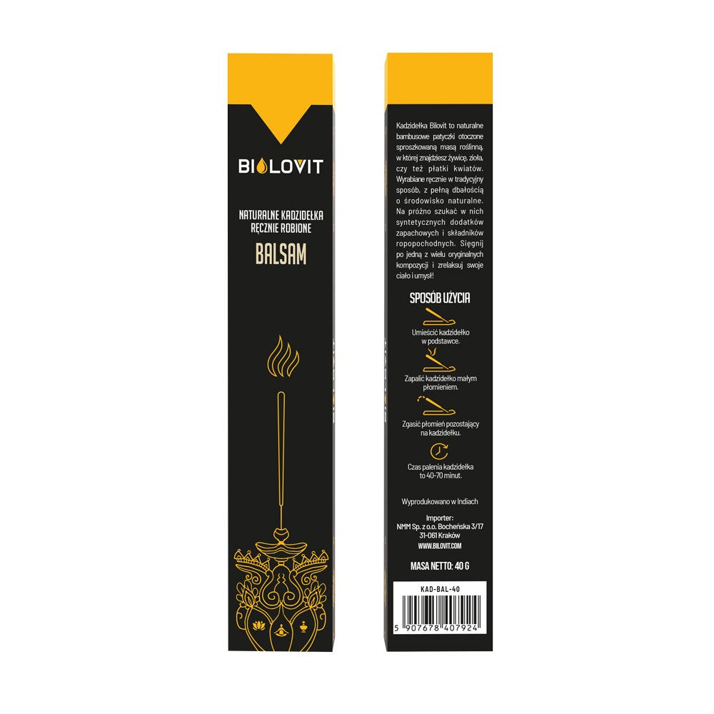 Bilovit natūralių aromatinių smilkalų lazdelių balzamas - 40 g