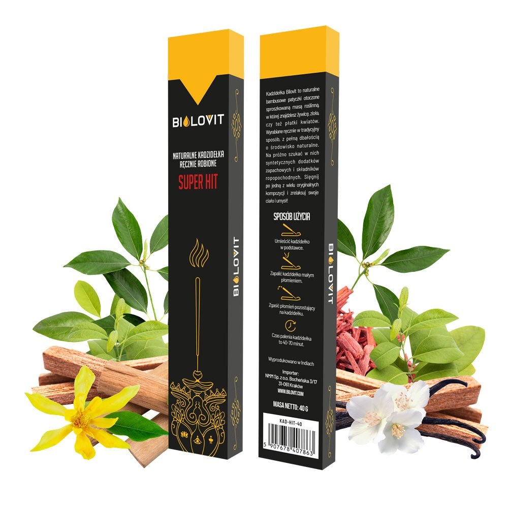 Bilovit natūralūs aromatiniai smilkalai Super Hit - 40 g