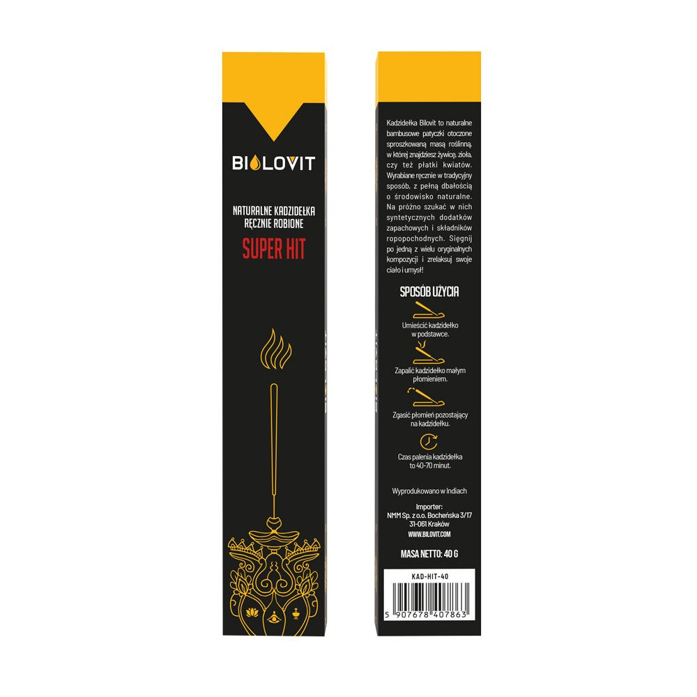 Bilovit natūralūs aromatiniai smilkalai Super Hit - 40 g