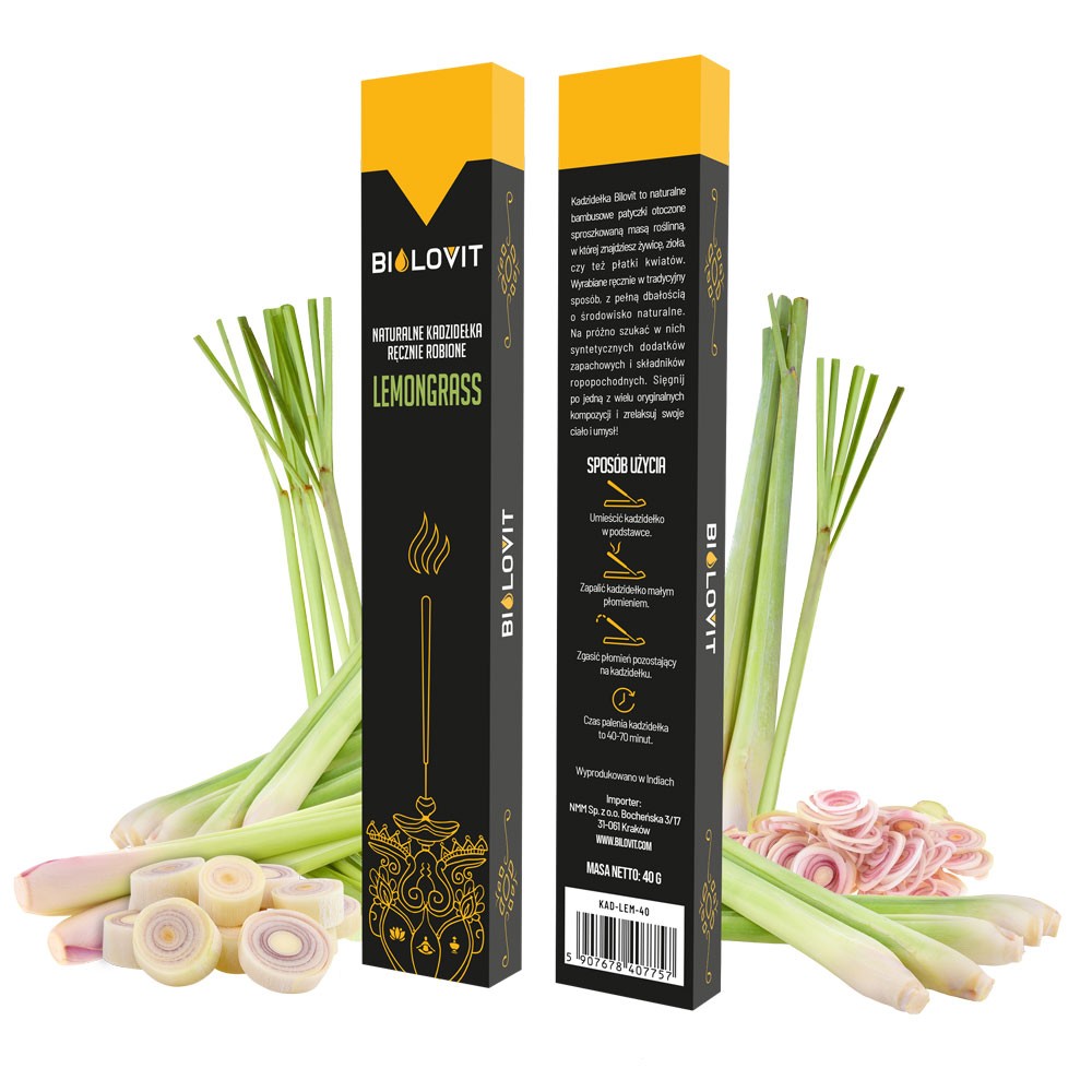 Bilovit natūralios aromatinės smilkalų lazdelės Citrinžolė - 40 g