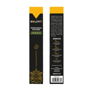Bilovit natūralios aromatinės smilkalų lazdelės Citrinžolė - 40 g