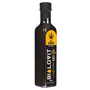 Bilovit Šalto spaudimo kanapių aliejus - 250 ml - Magnis.lt