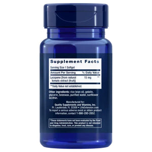 Life Extension Mega Lycopene 15 mg - 90 minkštųjų gelių
