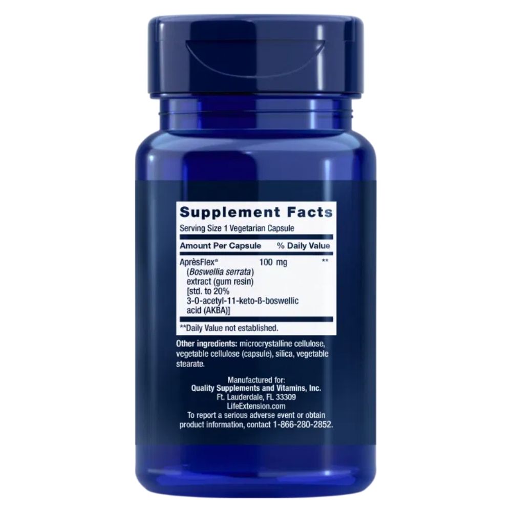 Life Extension 5-LOX inhibitorius su AprèsFlex® 100 mg - 60 kapsulių
