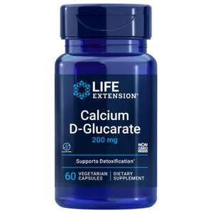 Life Extension Kalcio D-gliukaratas 200 mg - 60 kapsulių