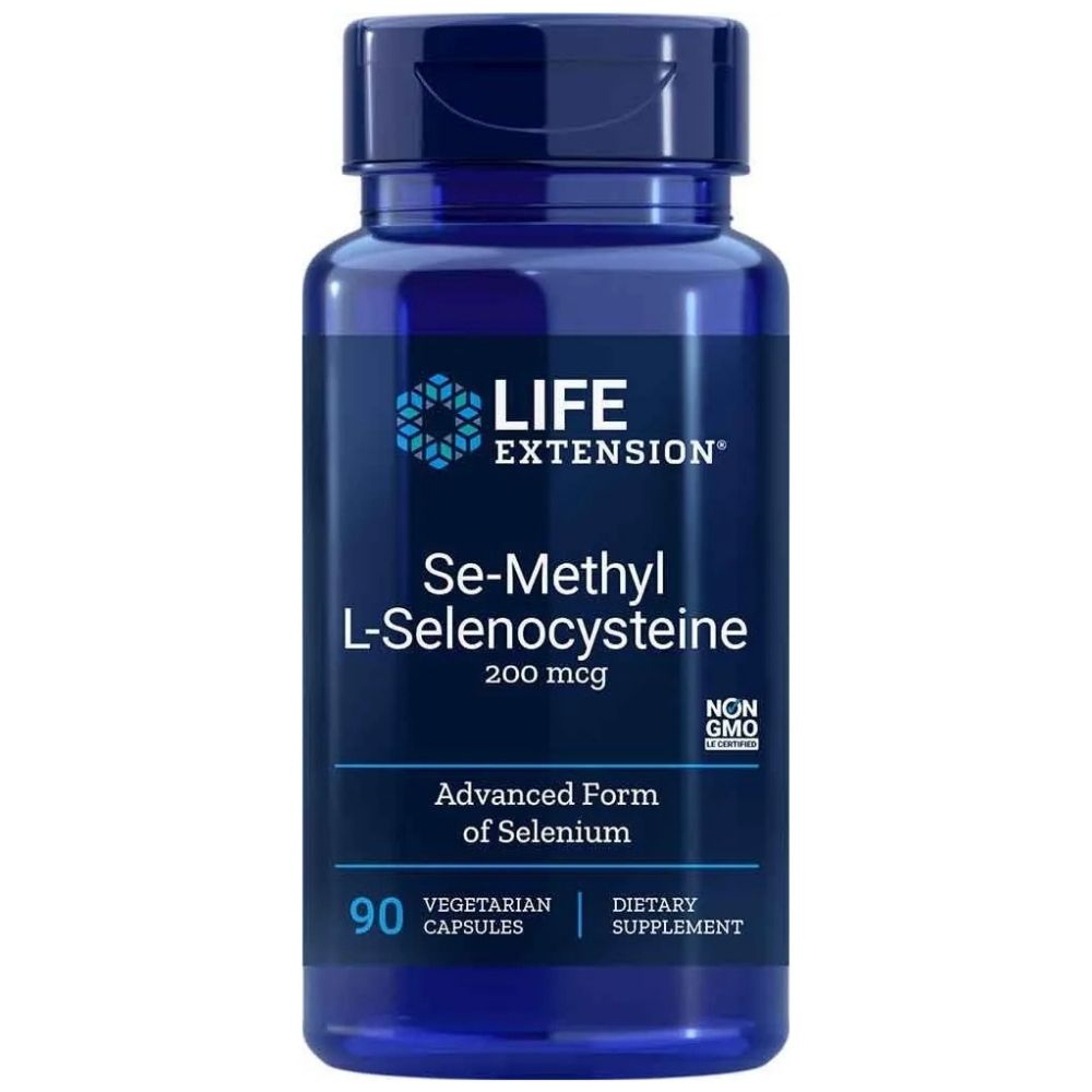 Life Extension Se-metil-L-selenocisteinas, selenas 200 mcg - 90 kapsulių