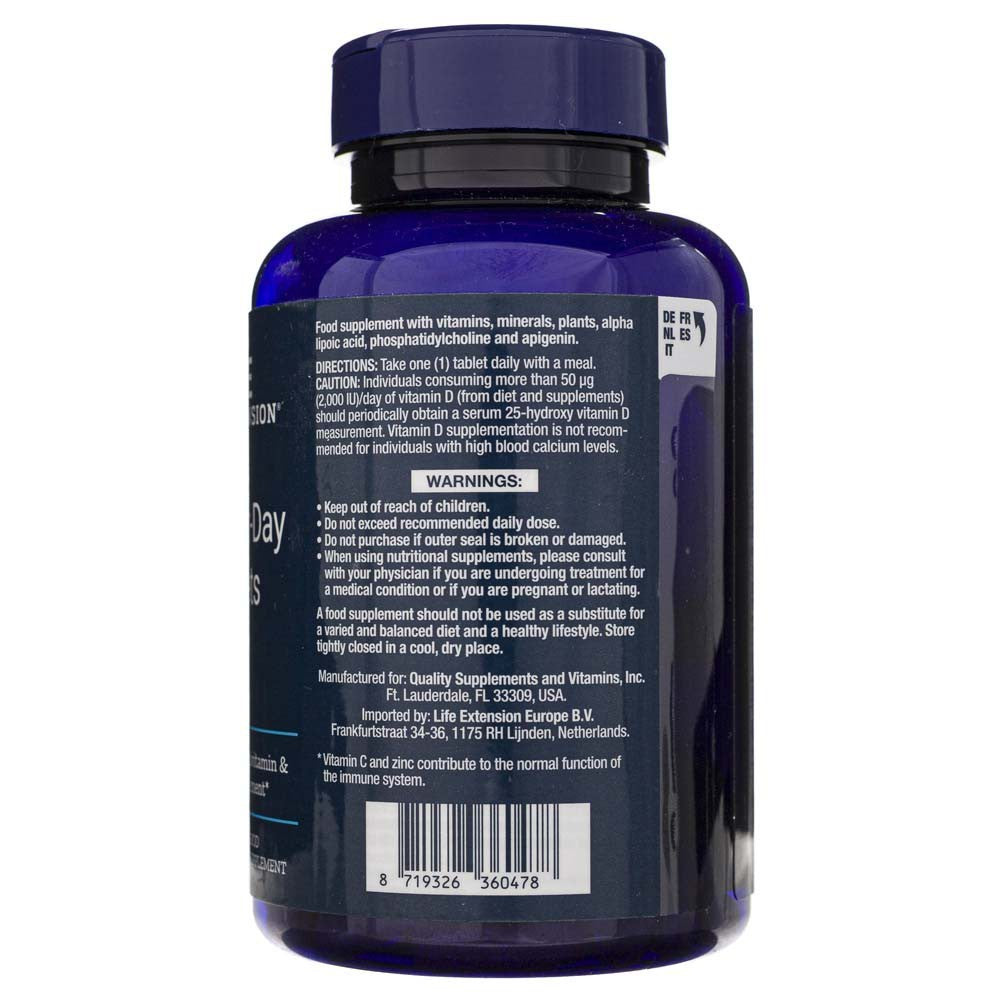Life Extension vienos dienos tabletės (multivitaminai) - 60 tablečių - Magnis.lt