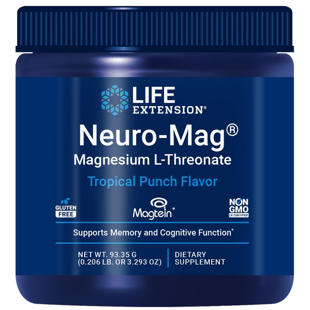 Life Extension Neuro-Mag® magnio L-treonatas, tropinis - 93,35 g