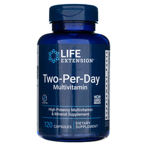 Life Extension dviejų dienų kapsulės (multivitaminai) - 120 kapsulių - Magnis.lt