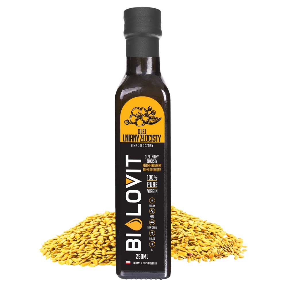 Bilovit Auksinis šalto spaudimo linų sėmenų aliejus - 250 ml