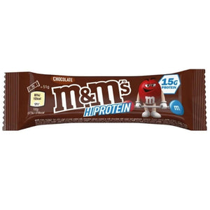 M&amp;M's Hi-Protein, baltyminis batonėlis, šokoladas, karamelė ir M&amp;M's - 51 g