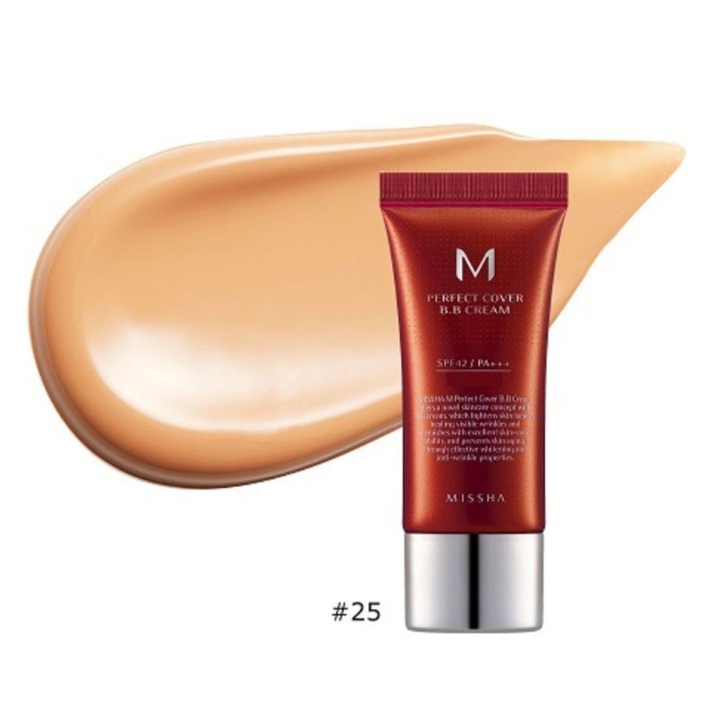 Missha M Perfect Cover B.B kremas SPF 42 PA++ NO.25 Warm Beige - 50 ml