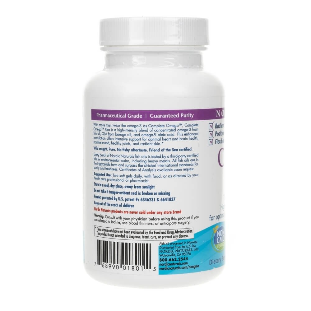 Nordic Naturals Complete Omega Xtra - 60 minkštųjų kapsulių - Magnis.lt