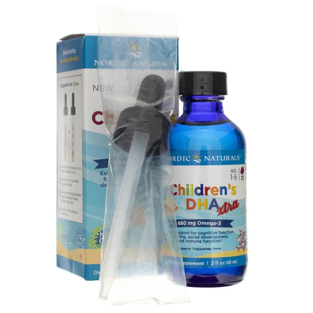 Nordic Naturals DHA Xtra vaikams, uogų skonio - 60 ml - Magnis.lt
