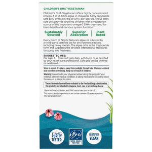 Nordic Naturals DHA vaikamsetarian - 120 mini kapsulių