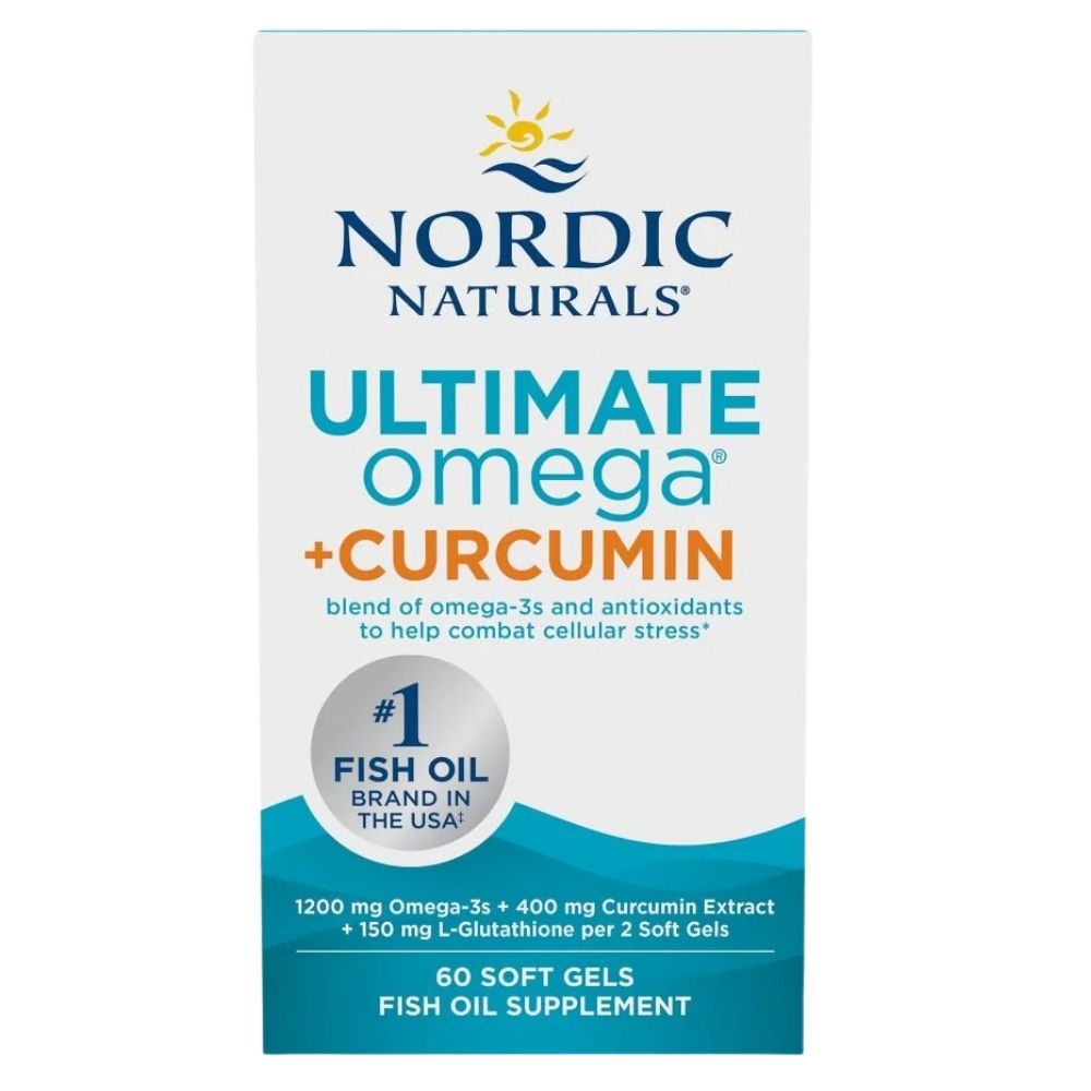 Nordic Naturals Ultimate Omega + Curcumin - 60 kapsulių
