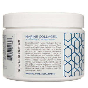 Nordic Naturals jūrinis kolagenas su vitaminu C braškių - 150 g