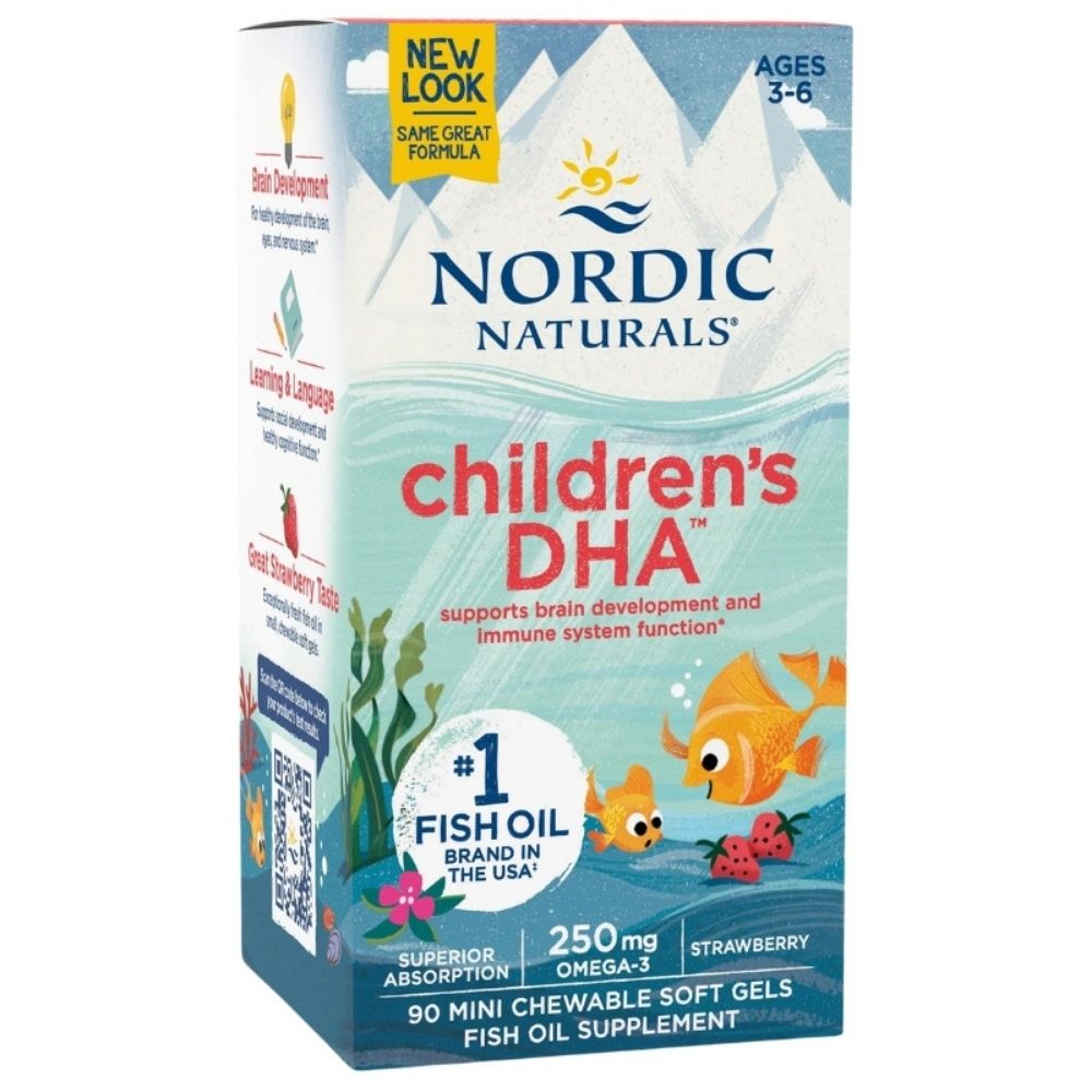 Nordic Naturals DHA 250 mg - 90 mini kapsulių vaikams
