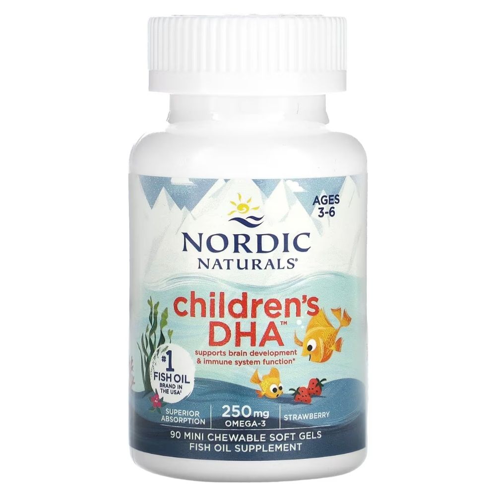 Nordic Naturals DHA 250 mg - 90 mini kapsulių vaikams