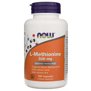 Now Foods L-metioninas 500 mg - 100 kapsulių