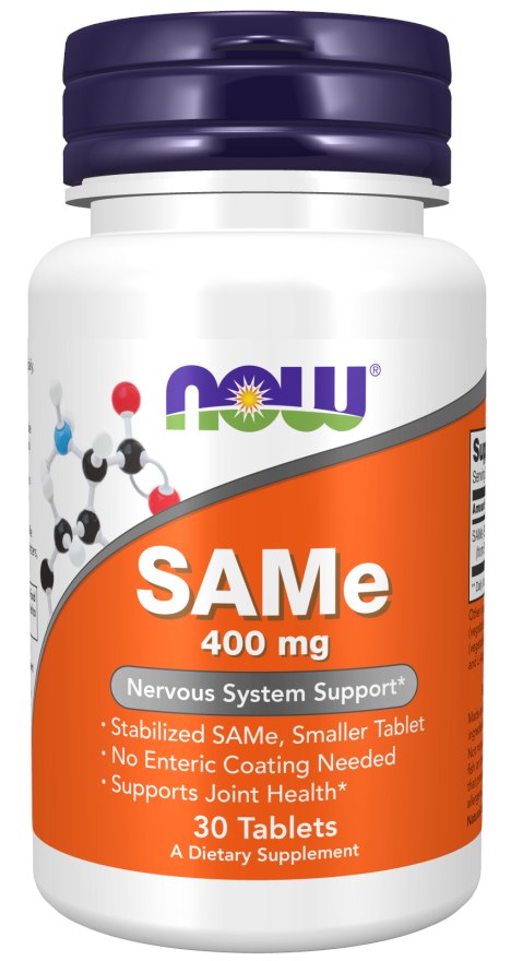 Now Foods SAMe (S-adenozil L-metioninas) 400 mg - 30 tablečių