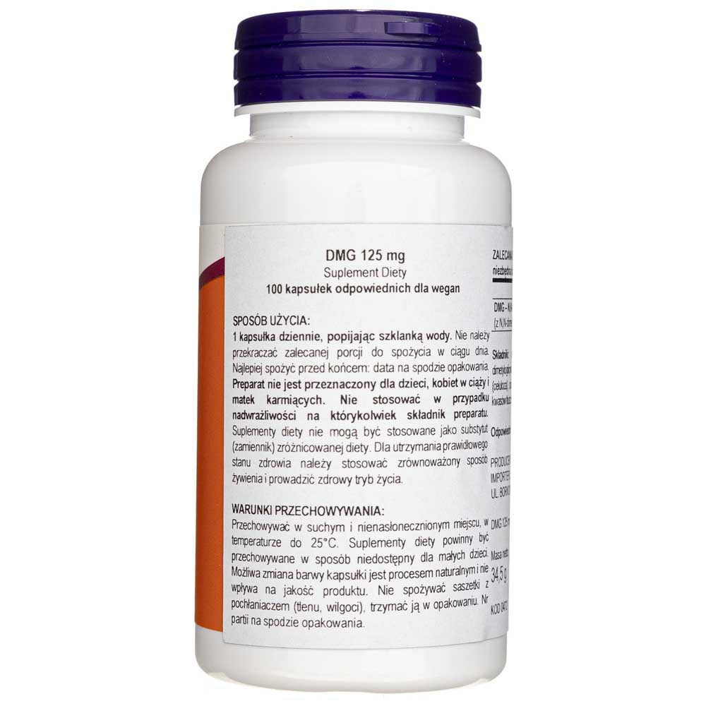 Now Foods DMG 125 mg - 100 kapsulių - Magnis.lt