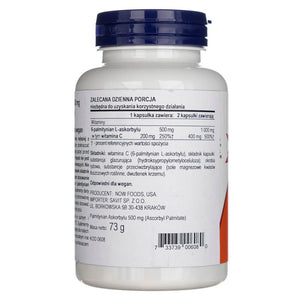 Now Foods askorbilo palmitatas 500 mg - 100 kapsulių