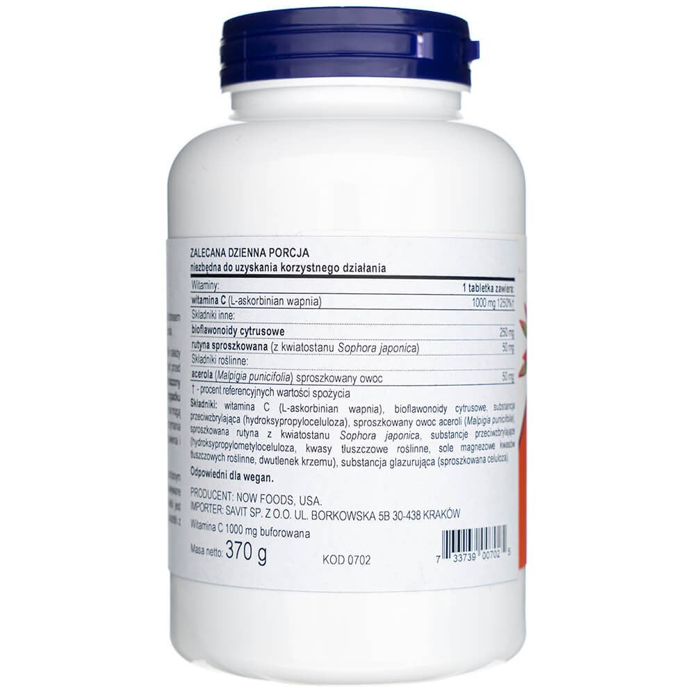 Now Foods vitaminas C-1000 kompleksas, buferizuotas - 180 tablečių