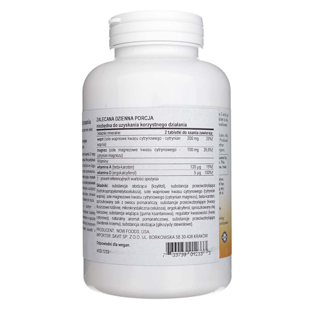 Now Foods Kid Cal Chewables - 100 tablečių
