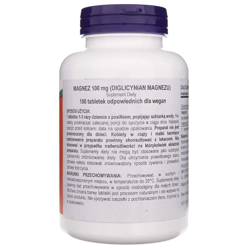 Now Foods magnio glicinatas 200 mg - 180 tablečių