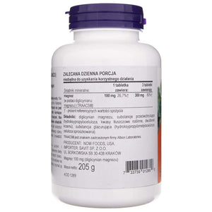Now Foods magnio glicinatas 200 mg - 180 tablečių
