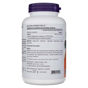 Now Foods magnio bisglicinato milteliai - 227 g