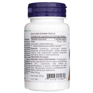 Now Foods Selenas 100 mcg - 100 tablečių