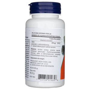 Now Foods Selenas 200 mcg - 90 kapsulių - Magnis.lt