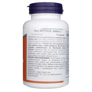 Now Foods pilno spektro mineralai - 120 kapsulių