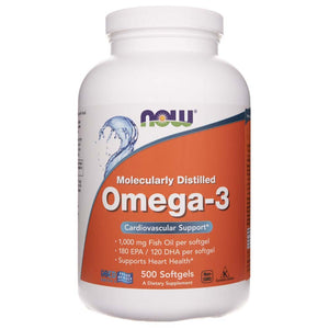 Now Foods Omega-3, 180 EPA / 120 DHA - 500 minkštųjų gelių