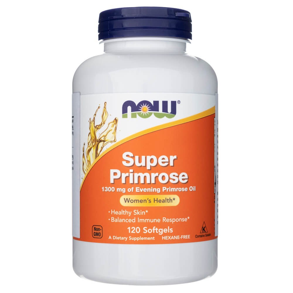 Now Foods Super Primrose 1300 mg - 120 minkštųjų gelių