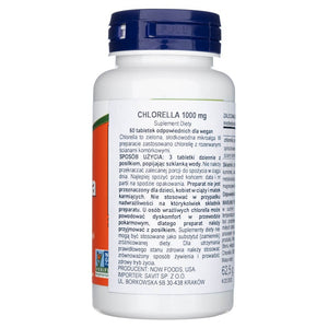 Now Foods Chlorella 1000 mg - 60 tablečių