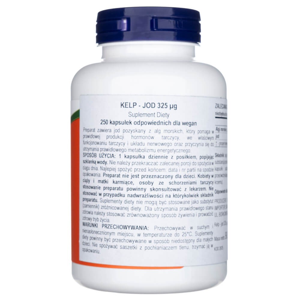 Now Foods Kelp 325 mcg - 250 kapsulių - Magnis.lt