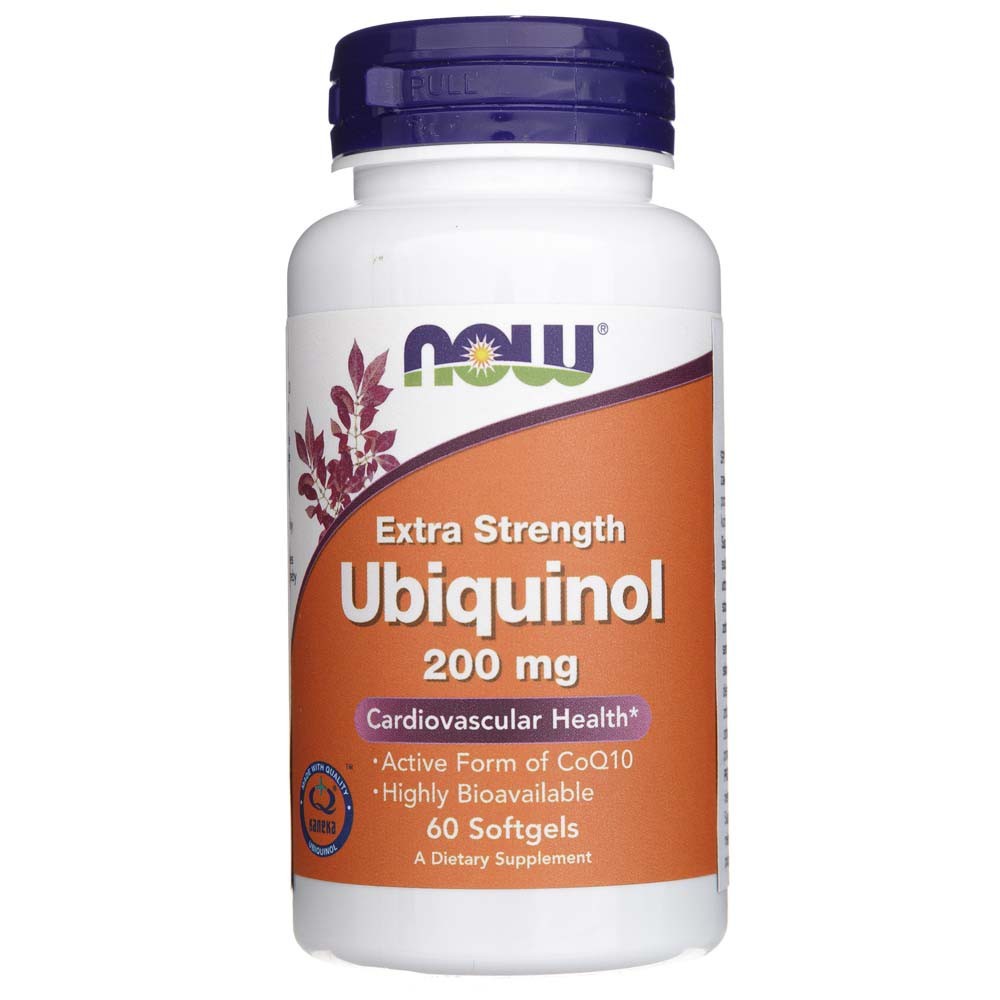 Now Foods Ubichinolis, ypač stiprus 200 mg - 60 minkštųjų gelių