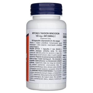 Now Foods vynuogių sėklos 100 mg - 100 kapsulių