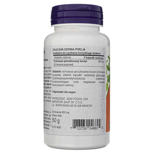 Now Foods ežiuolė 400 mg - 100 kapsulių