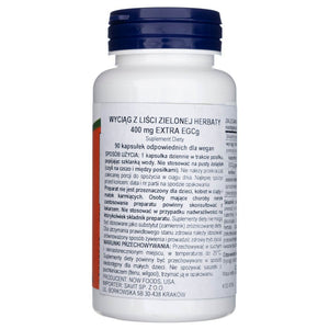 Now Foods EGCg žaliosios arbatos ekstraktas 400 mg - 90 kapsulių