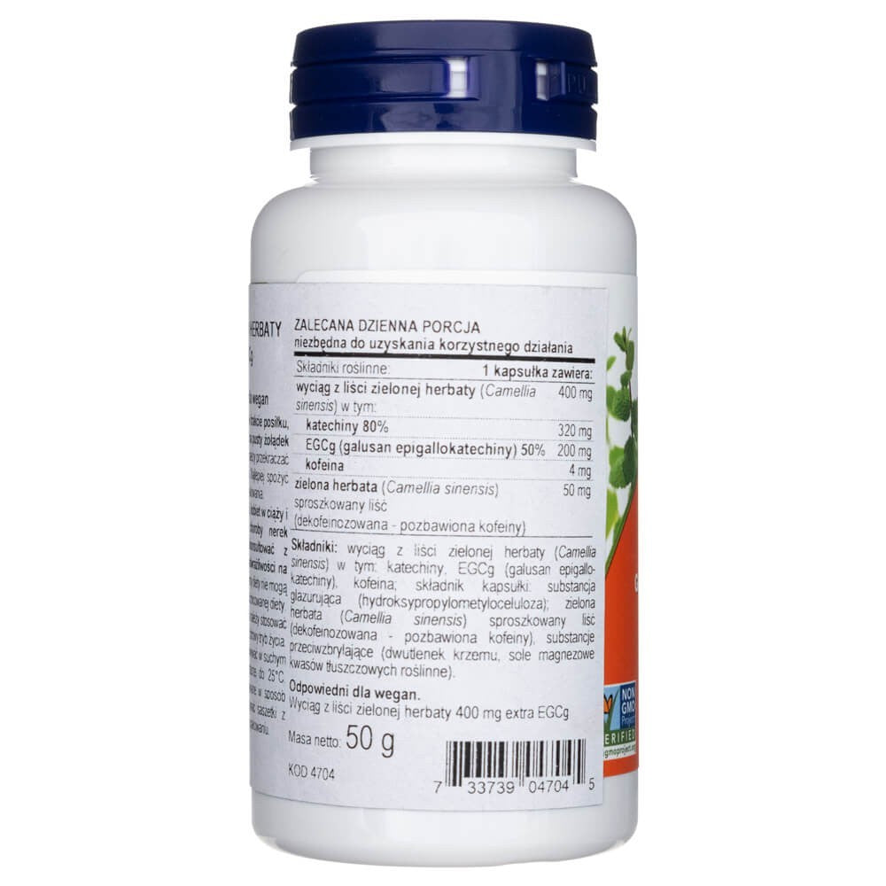 Now Foods EGCg žaliosios arbatos ekstraktas 400 mg - 90 kapsulių