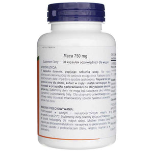 Now Foods žaliavos Maca 750 mg - 90 kapsulių