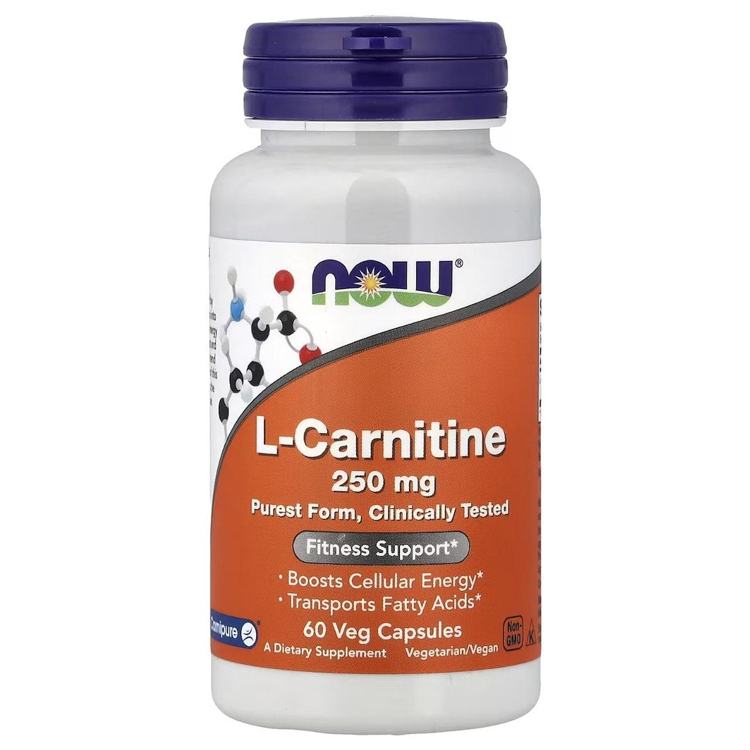 Now Foods L-karnitinas 250 mg - 60 kapsulių