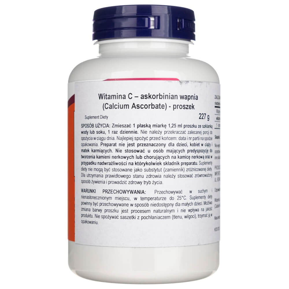 Now Foods kalcio askorbato milteliai - 227 g